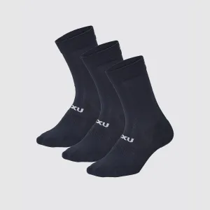 2XU - Crew Socks 3 Pack - Black