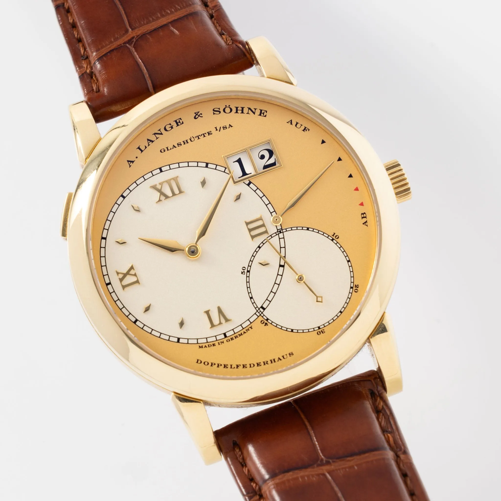 A. Lange &amp; Söhne Grand Lange 1 “ Grosse Lange” 18kt Yellow Gold Ref 115.021