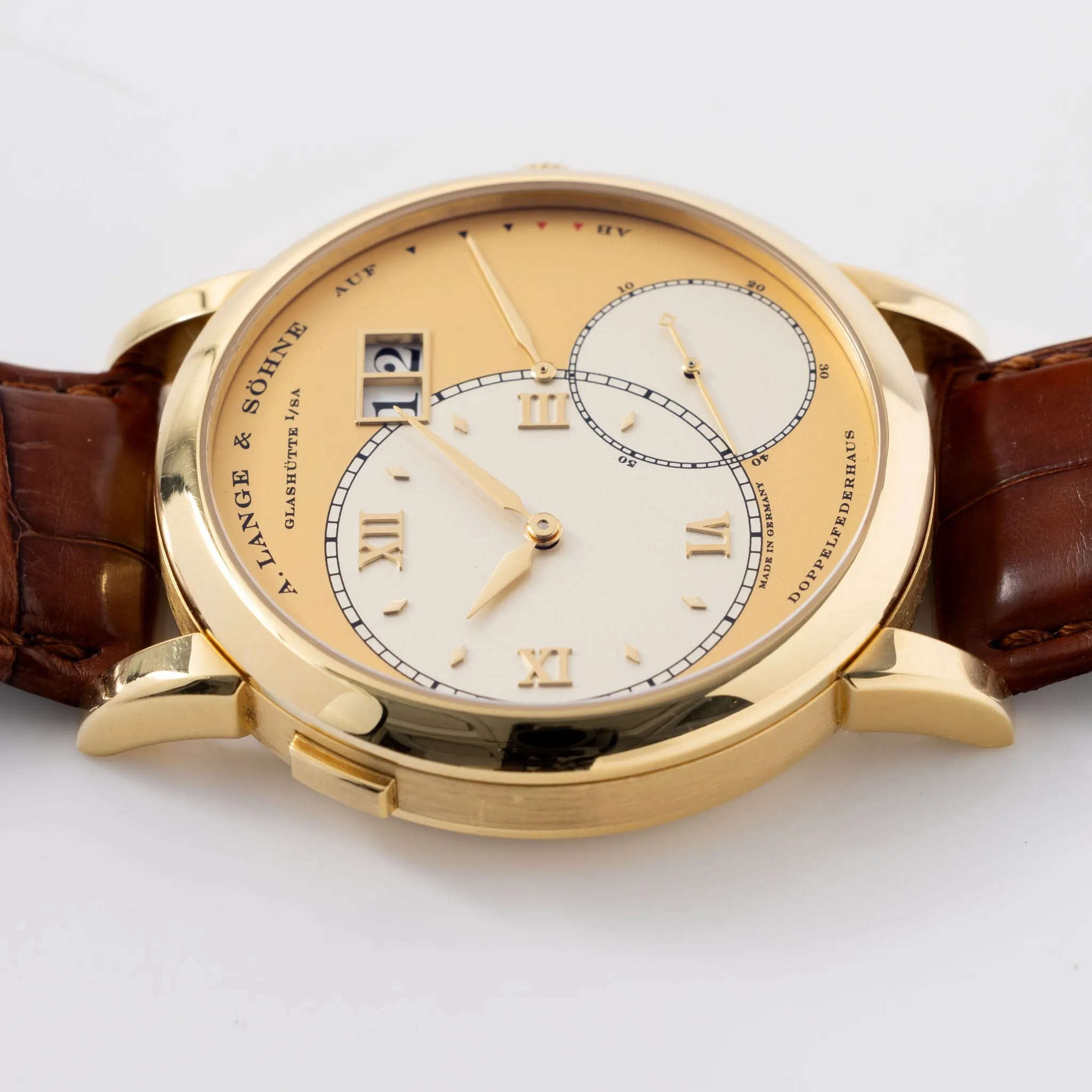 A. Lange &amp; Söhne Grand Lange 1 “ Grosse Lange” 18kt Yellow Gold Ref 115.021