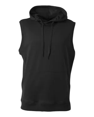 A4 N4002 Agility Sleeveless Hoodie - Black