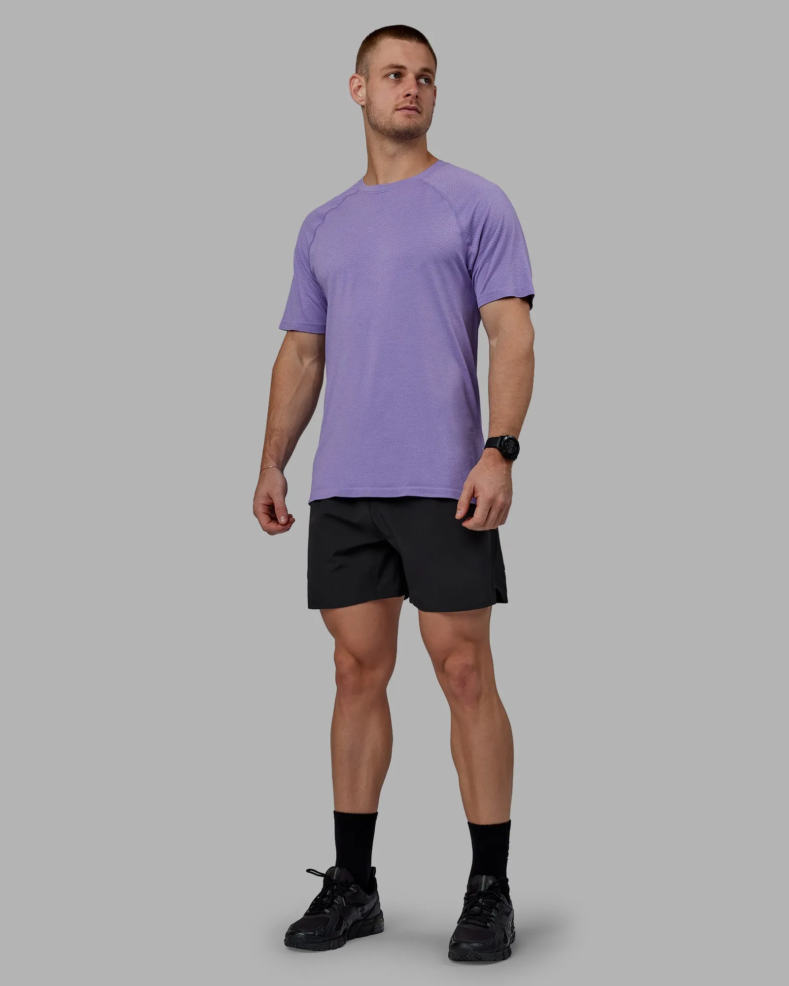 AeroFLX  Seamless Tee - Dahlia Purple Marl