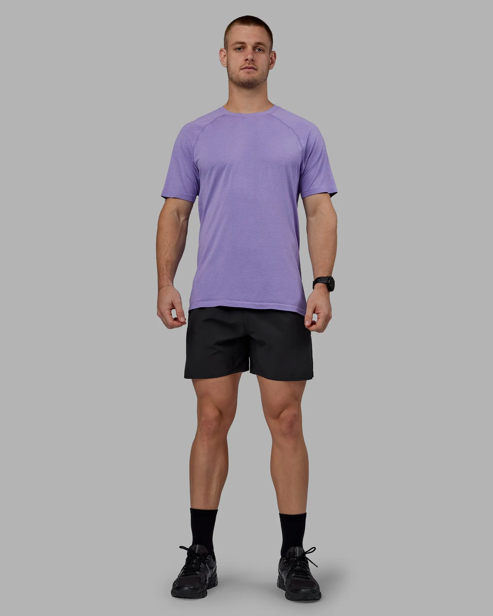 AeroFLX  Seamless Tee - Dahlia Purple Marl