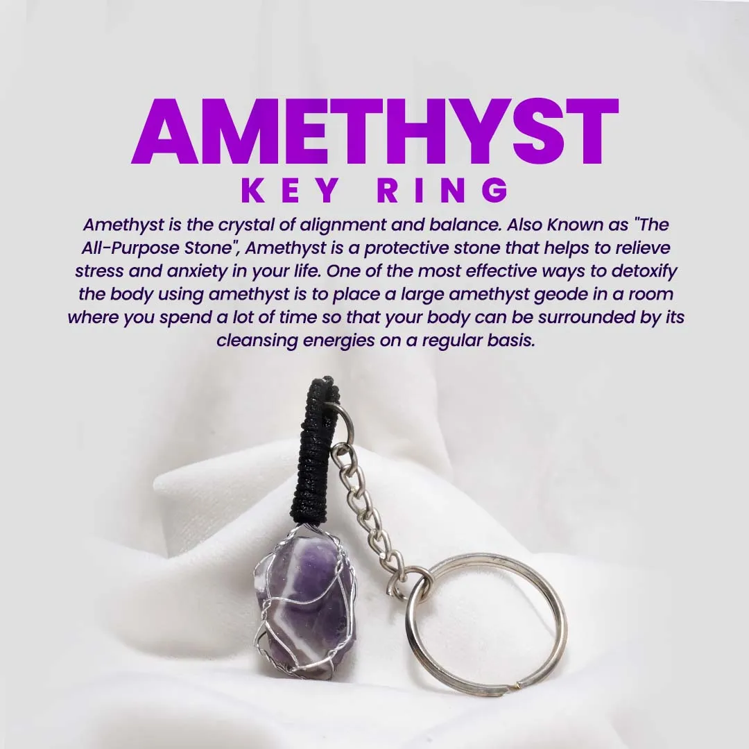 Amethyst Keyring