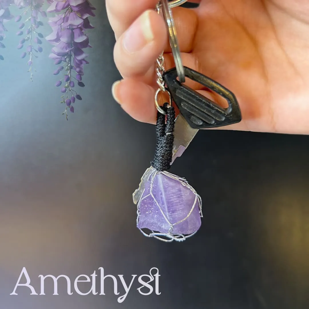 Amethyst Keyring