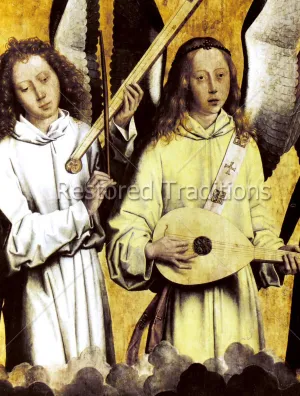 Angel Musicians, detail – Memling