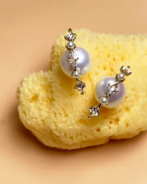 ANSWER B. by Bianca Chong - Pearl Luna Earrings (Seed Pearls)