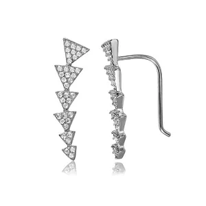 Arrow Climber Earrings silver gold