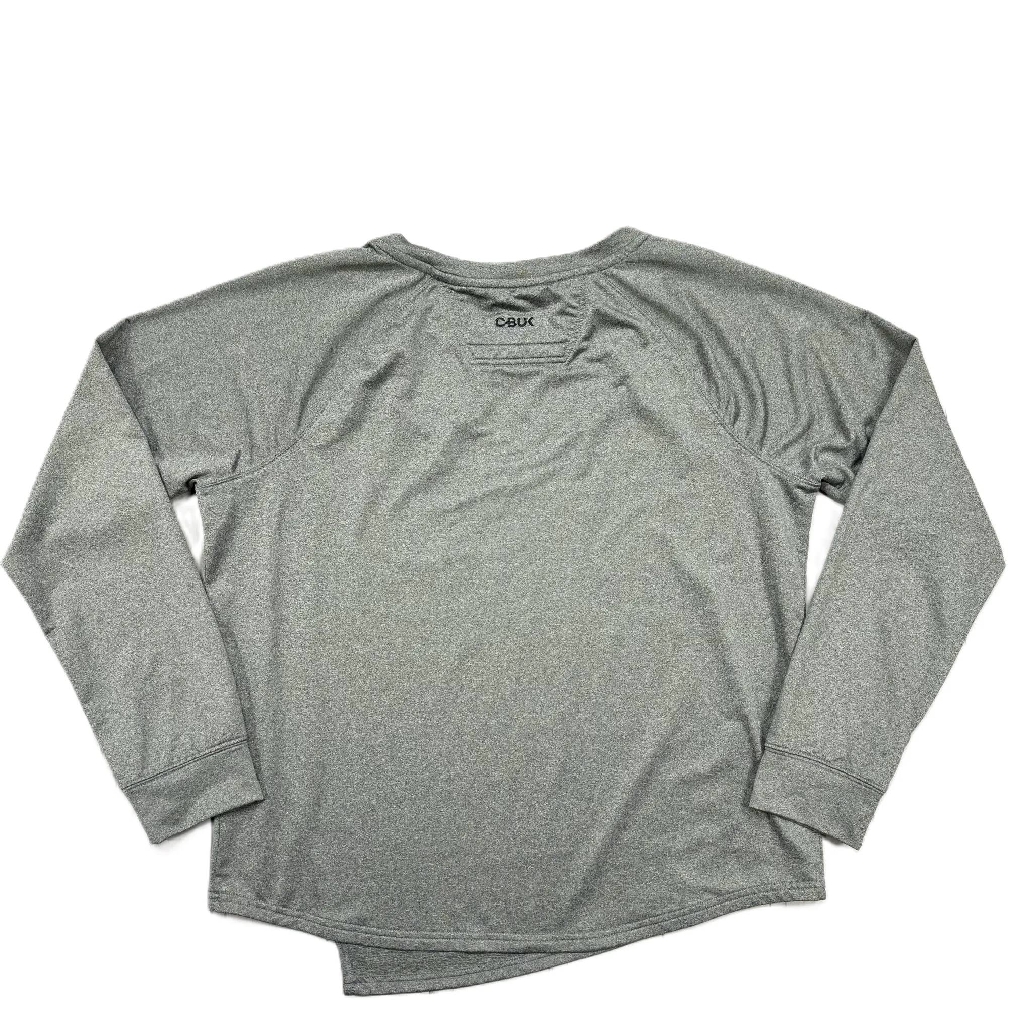 Athletic Top Long Sleeve Crewneck By Cutter And Buck In Grey, Size: Xl