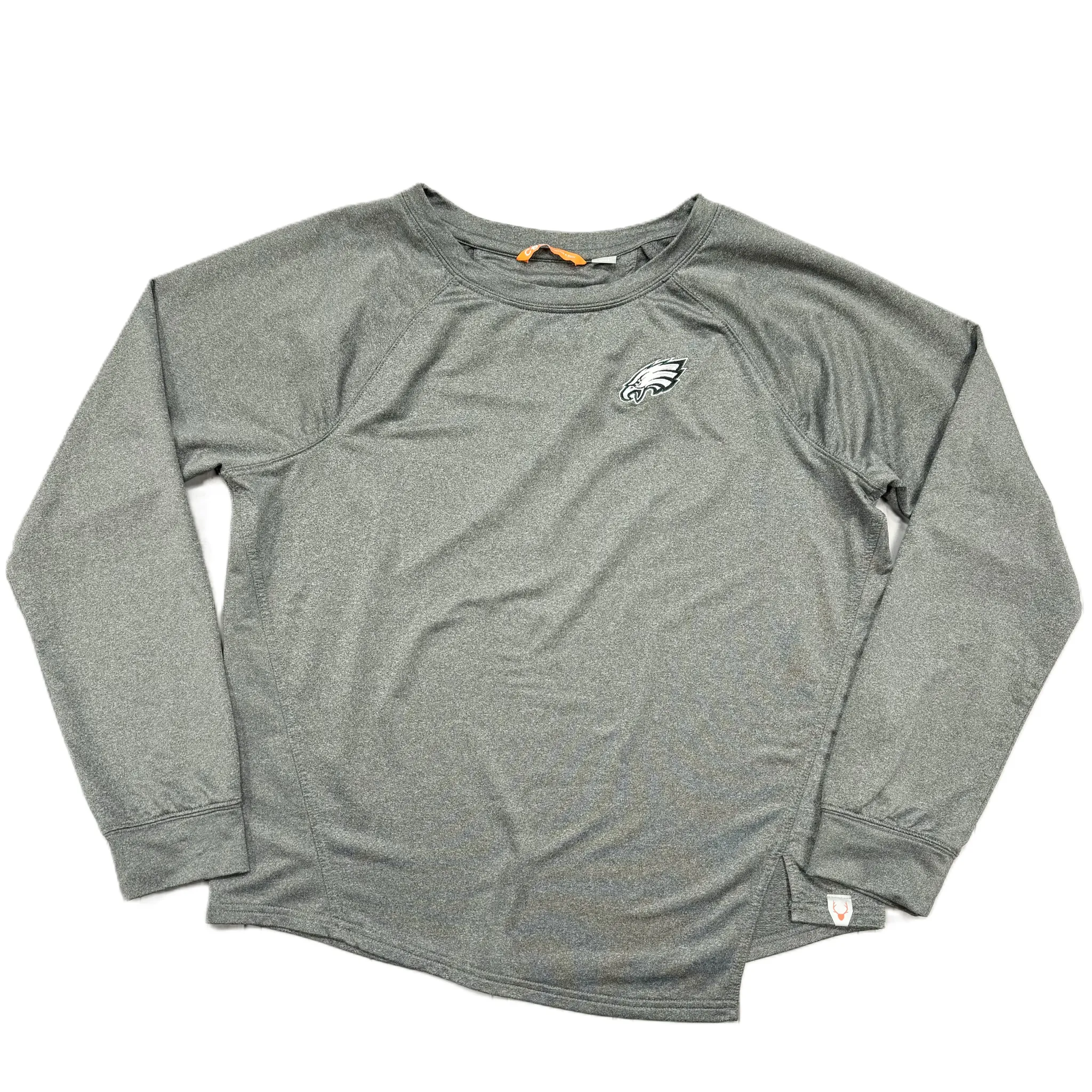 Athletic Top Long Sleeve Crewneck By Cutter And Buck In Grey, Size: Xl