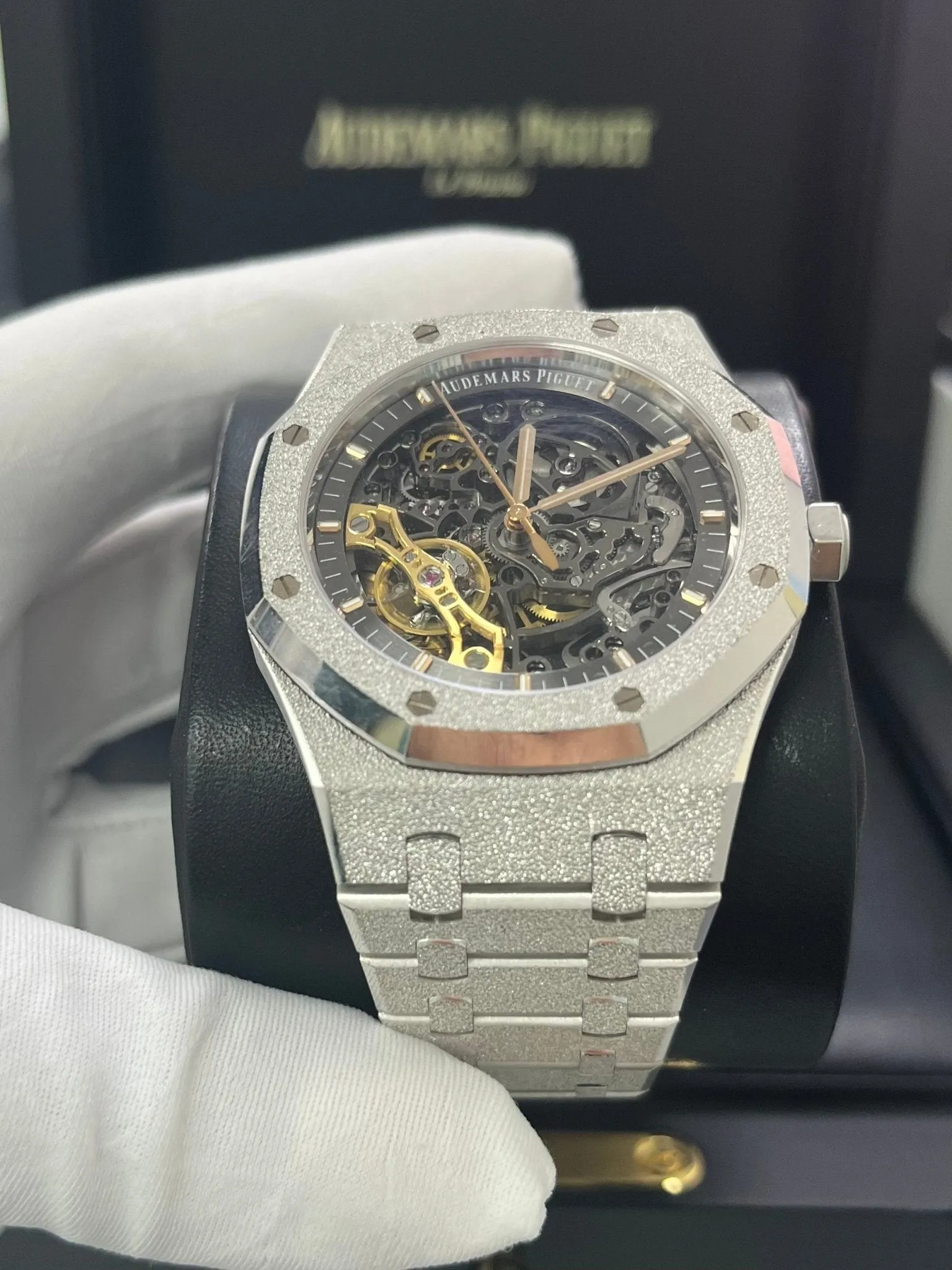 Audemars Piguet Royal Oak Double Balance Wheel Frosted Gold (Reference # 15407BC.GG.1224BC.01)