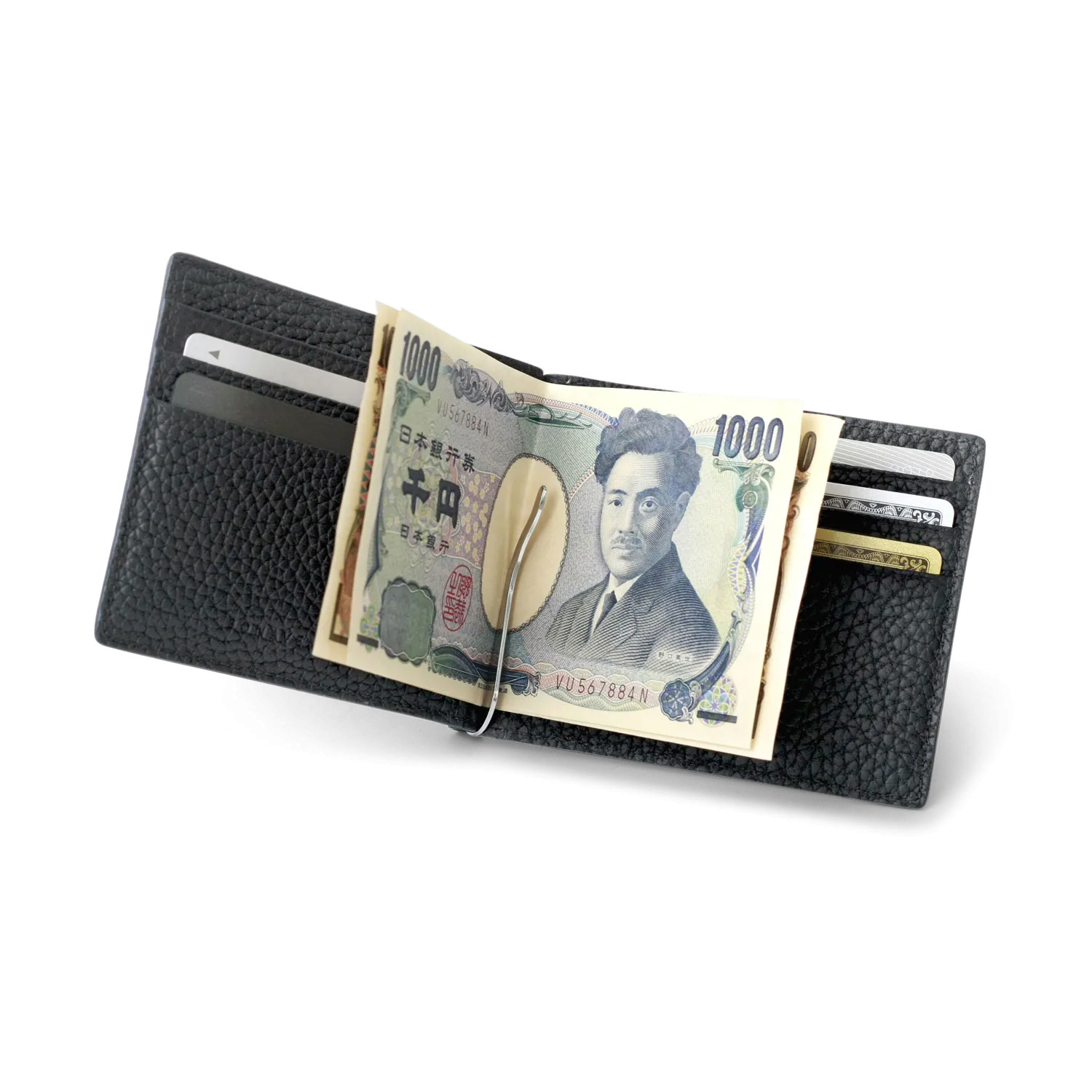 Bi-fold Bill Clip With Coin Pocket