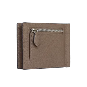 Bi-fold Bill Clip With Coin Pocket