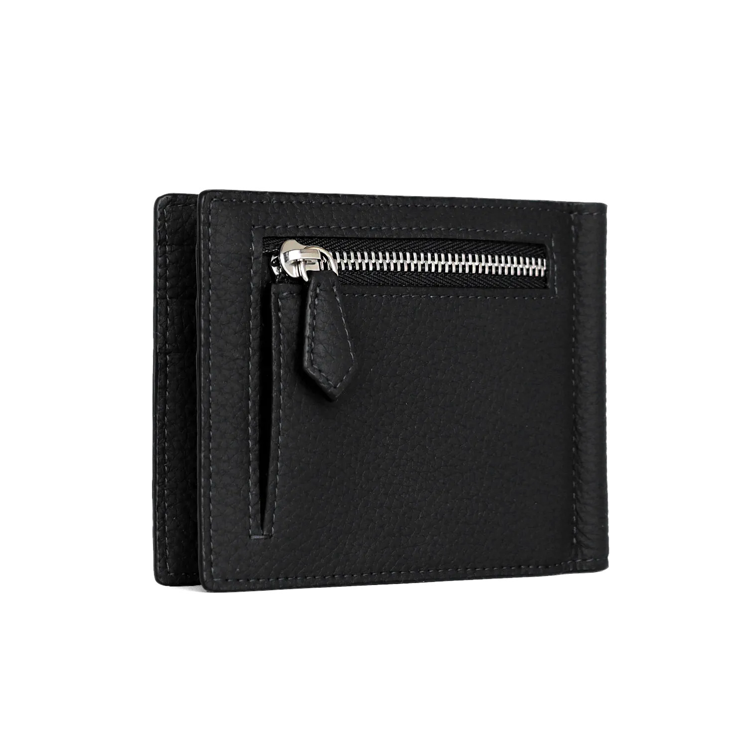 Bi-fold Bill Clip With Coin Pocket