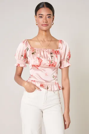 Bonitas Better Together Puff Sleeve Crop Top