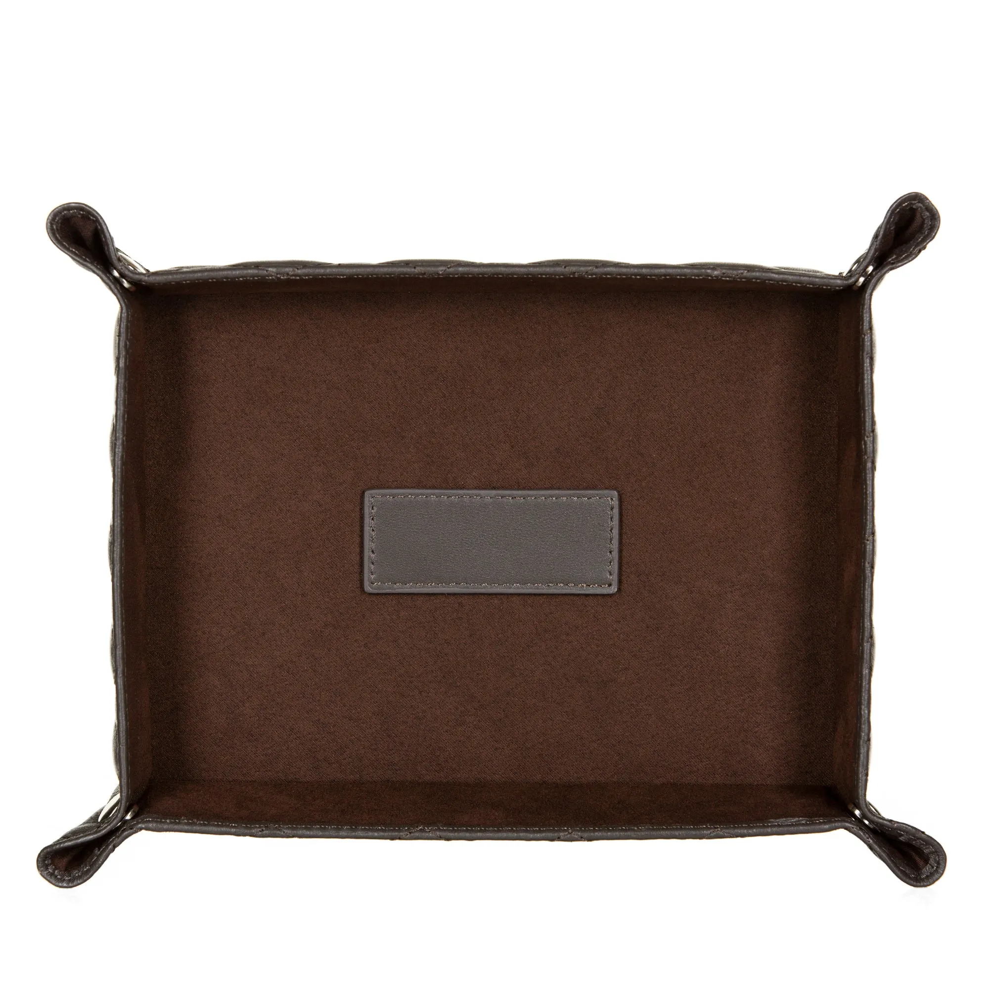 Brown Leather Valet Tray