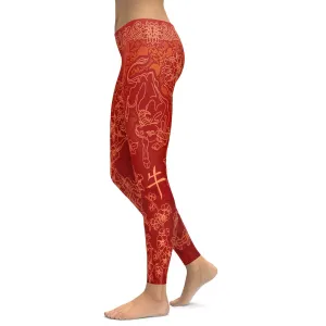 Chinese Zodiac Ox Leggings