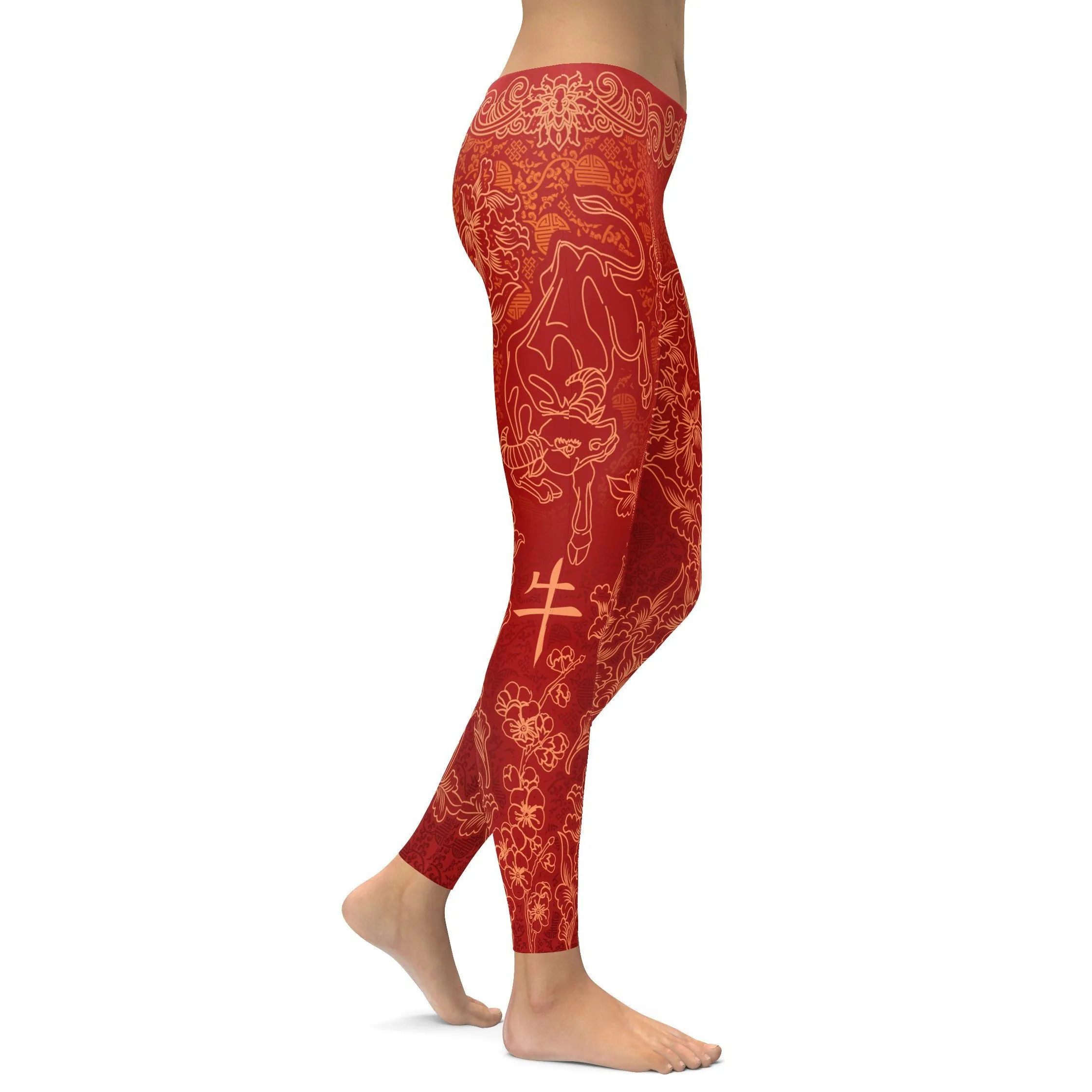 Chinese Zodiac Ox Leggings