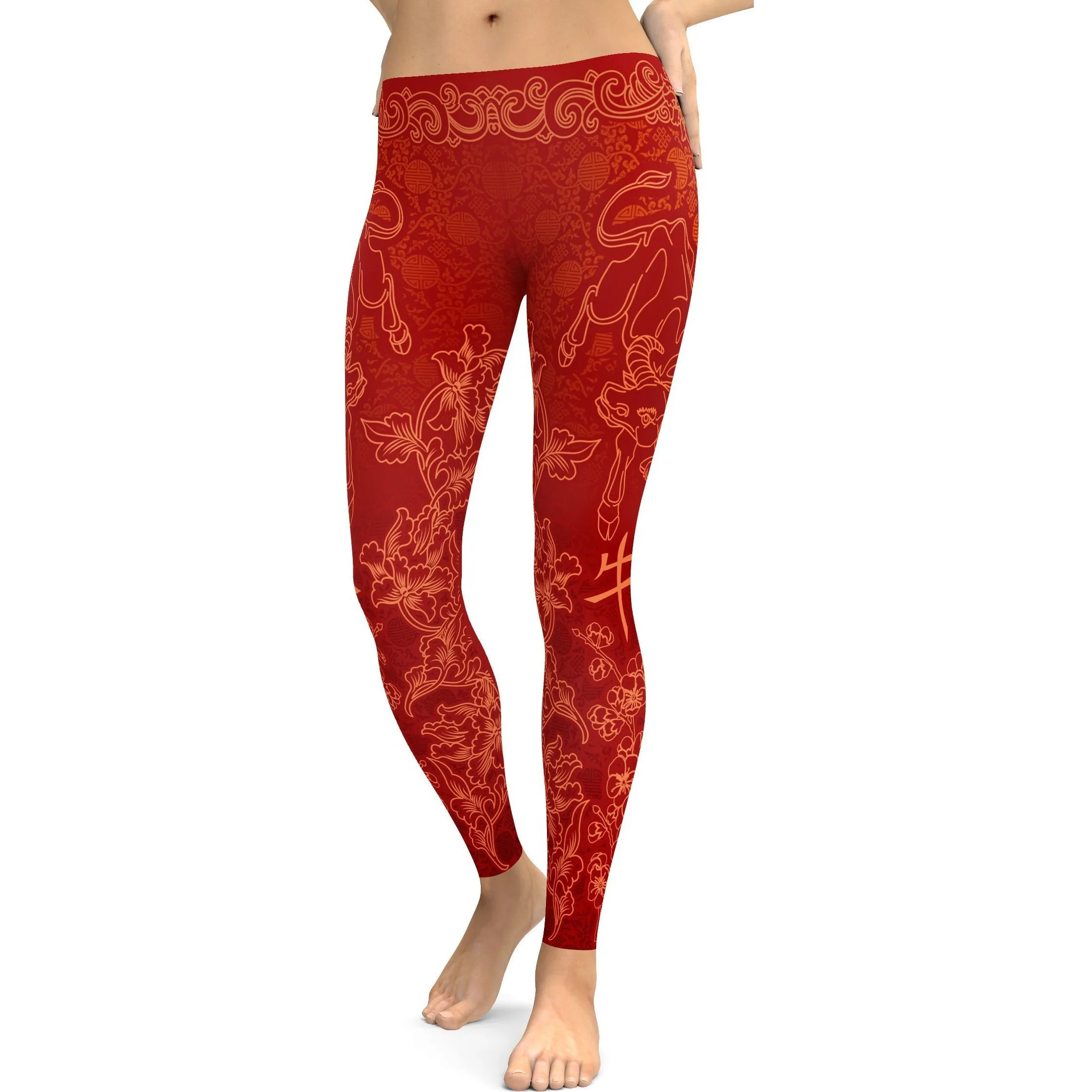 Chinese Zodiac Ox Leggings