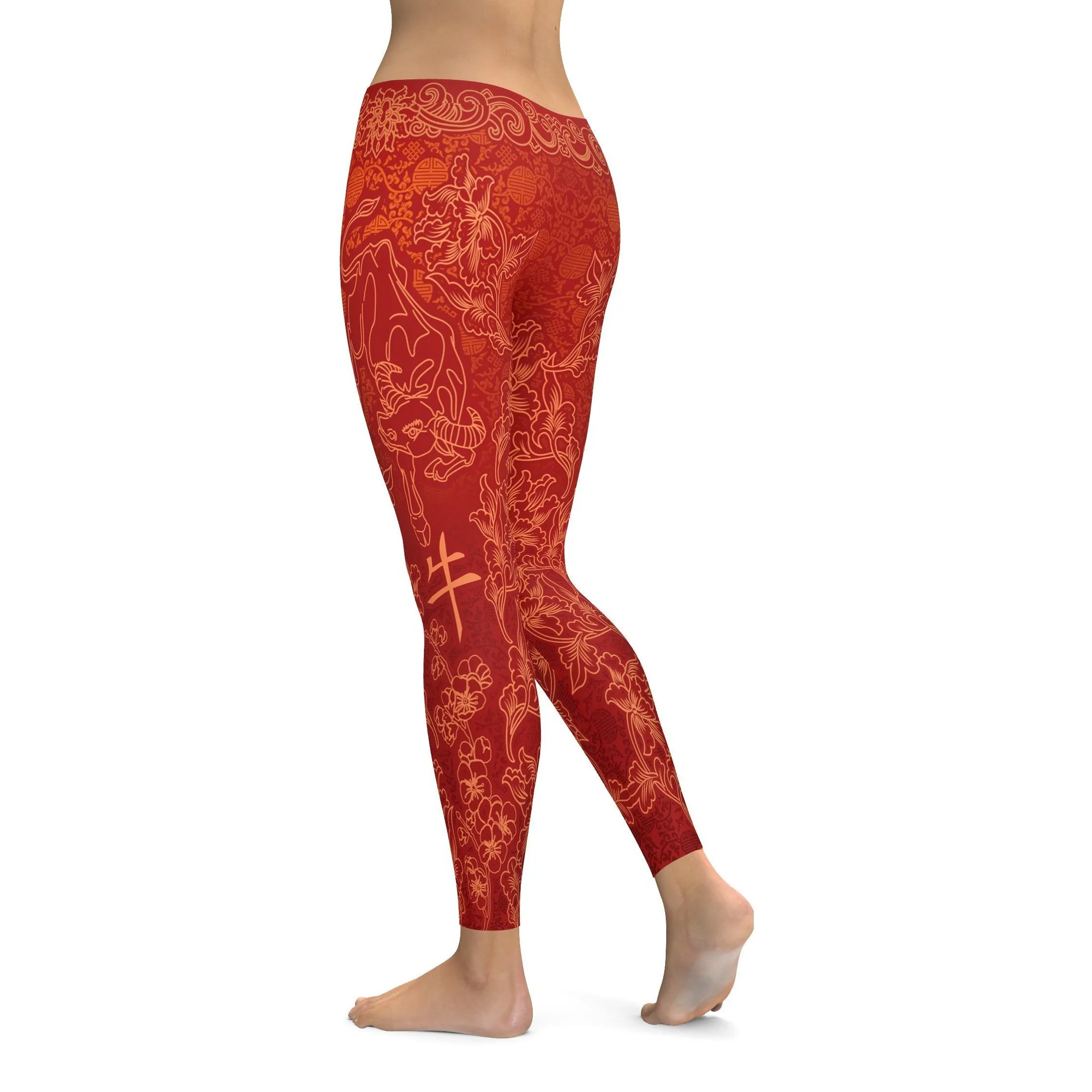 Chinese Zodiac Ox Leggings