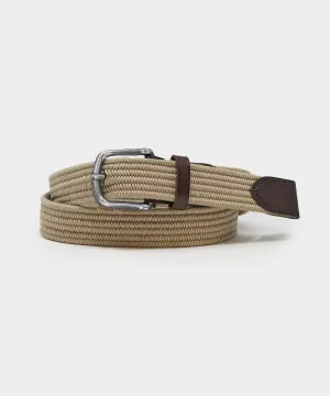 Cotton Stretch Braided Belt in Baja Dunes