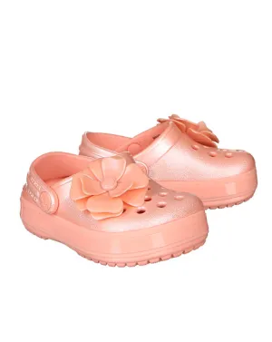 Crocs Footwear Kids Lifestyle 205712-737 Crocband Vivid Blooms Clog K Melon Pink