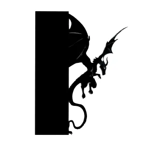 Dragon Bookshelf Silhouette [Newsletter Exclusive]