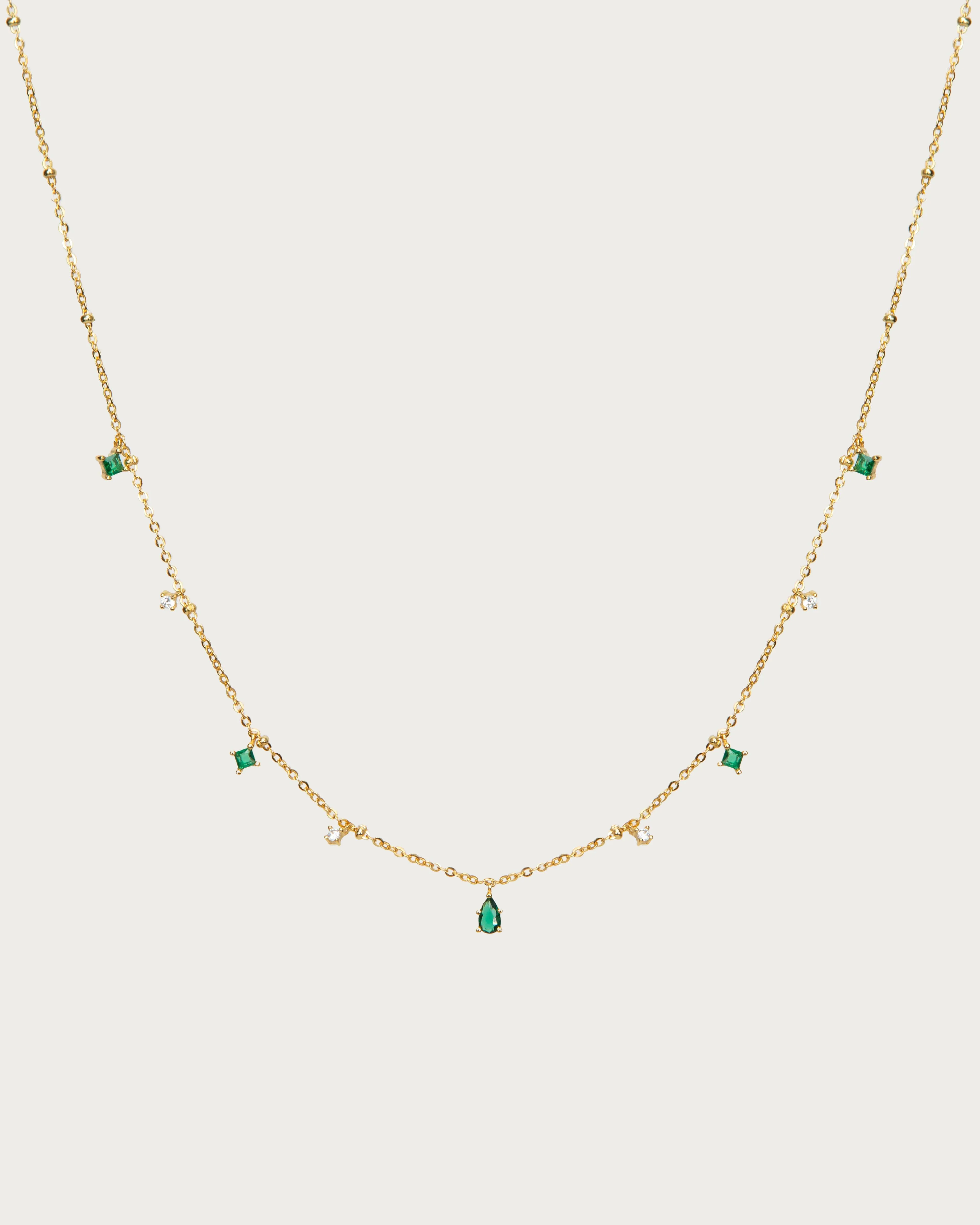 Elysee Necklace in Emerald Green