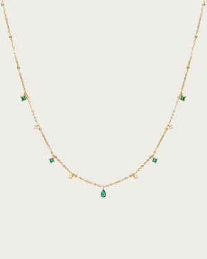 Elysee Necklace in Emerald Green