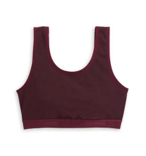 Essentials Soft Bra - Black Cherry Heather