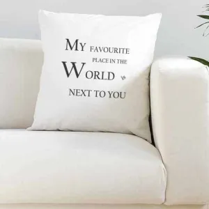 Favourite Place White Super Soft Cushion