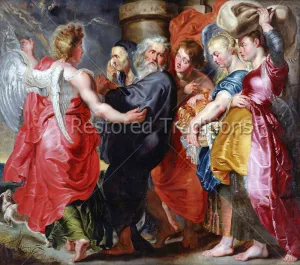 Flight of Lot and His Family From Sodom – Jordaens