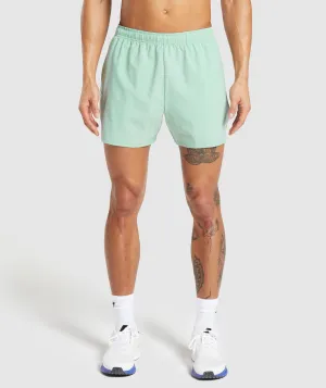 Gymshark Arrival 5" Shorts - Lido Green