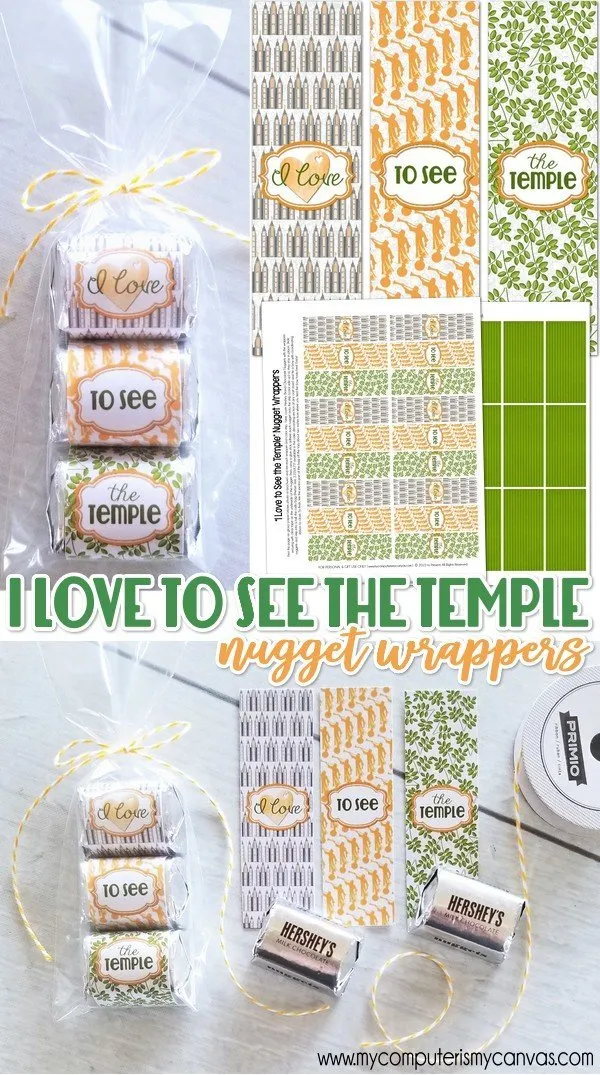 I Love to See the Temple Nugget Wrapper PRINTABLE