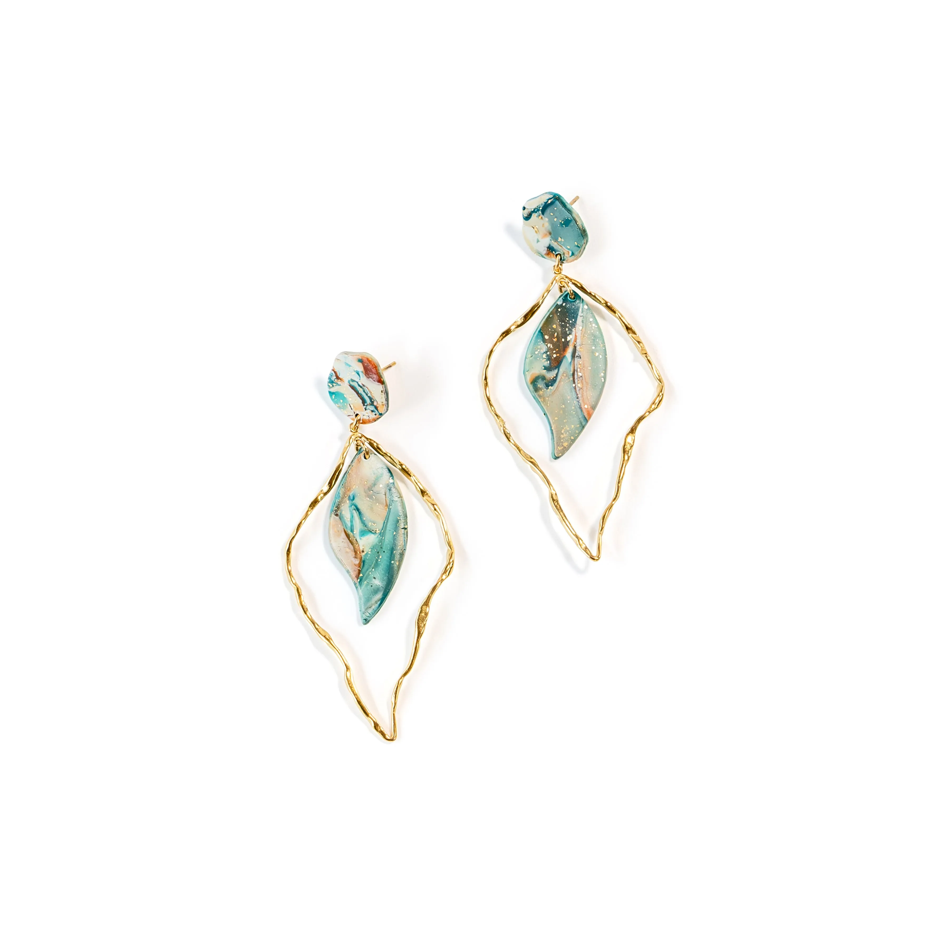 Leaf of Refuge Earrings - Gold