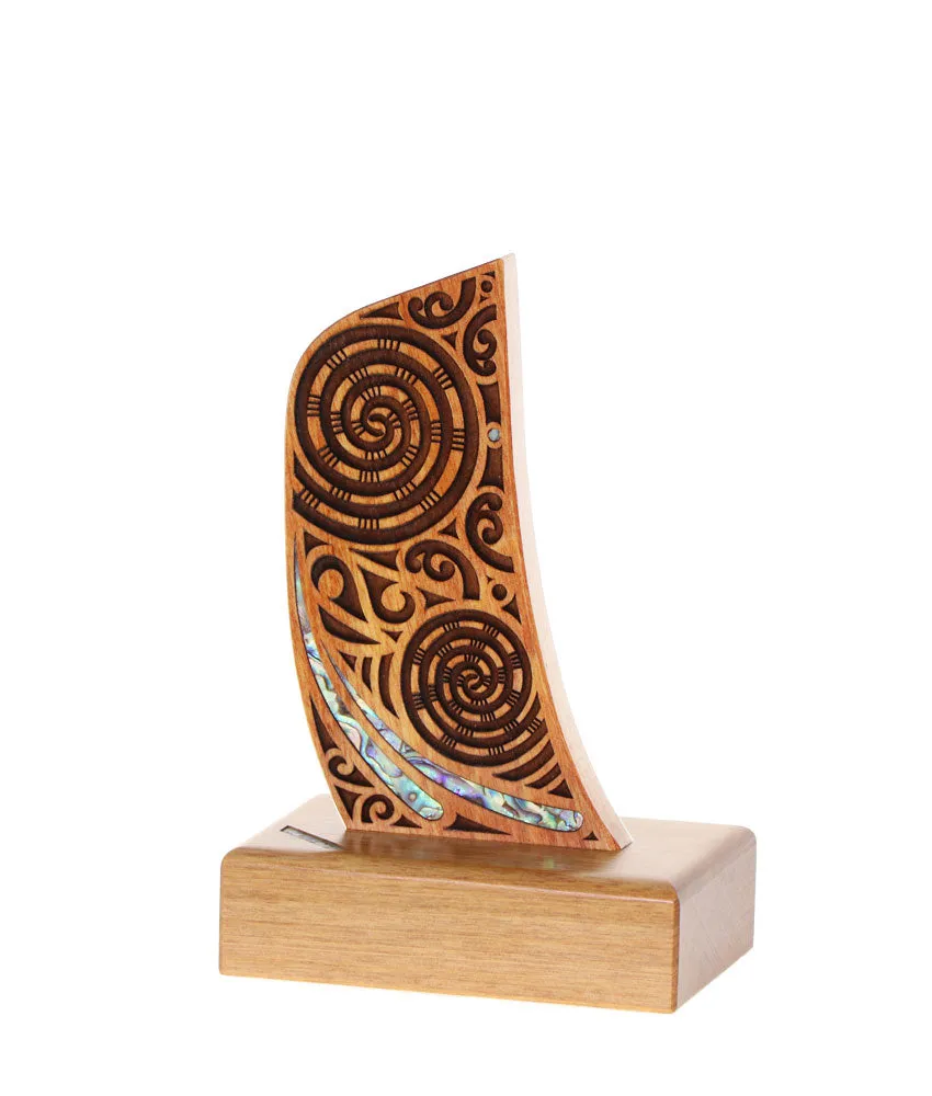 Maori Waka Canoe Stern Leadership Trophy