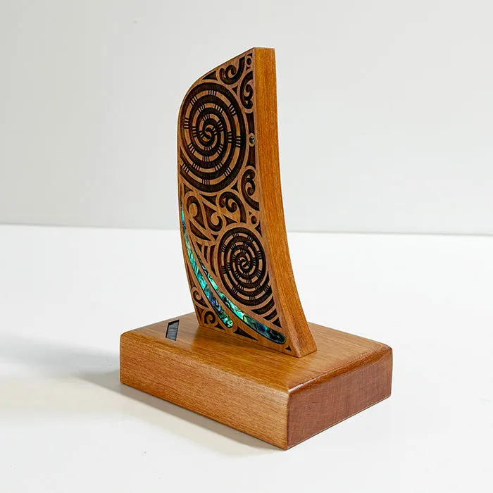 Maori Waka Canoe Stern Leadership Trophy