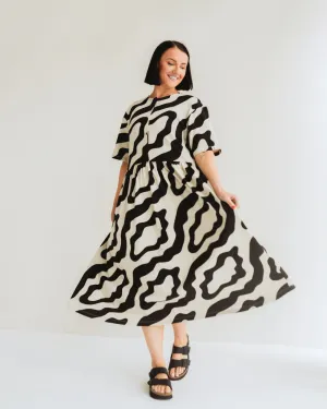 Matilda Whirl Print Dress