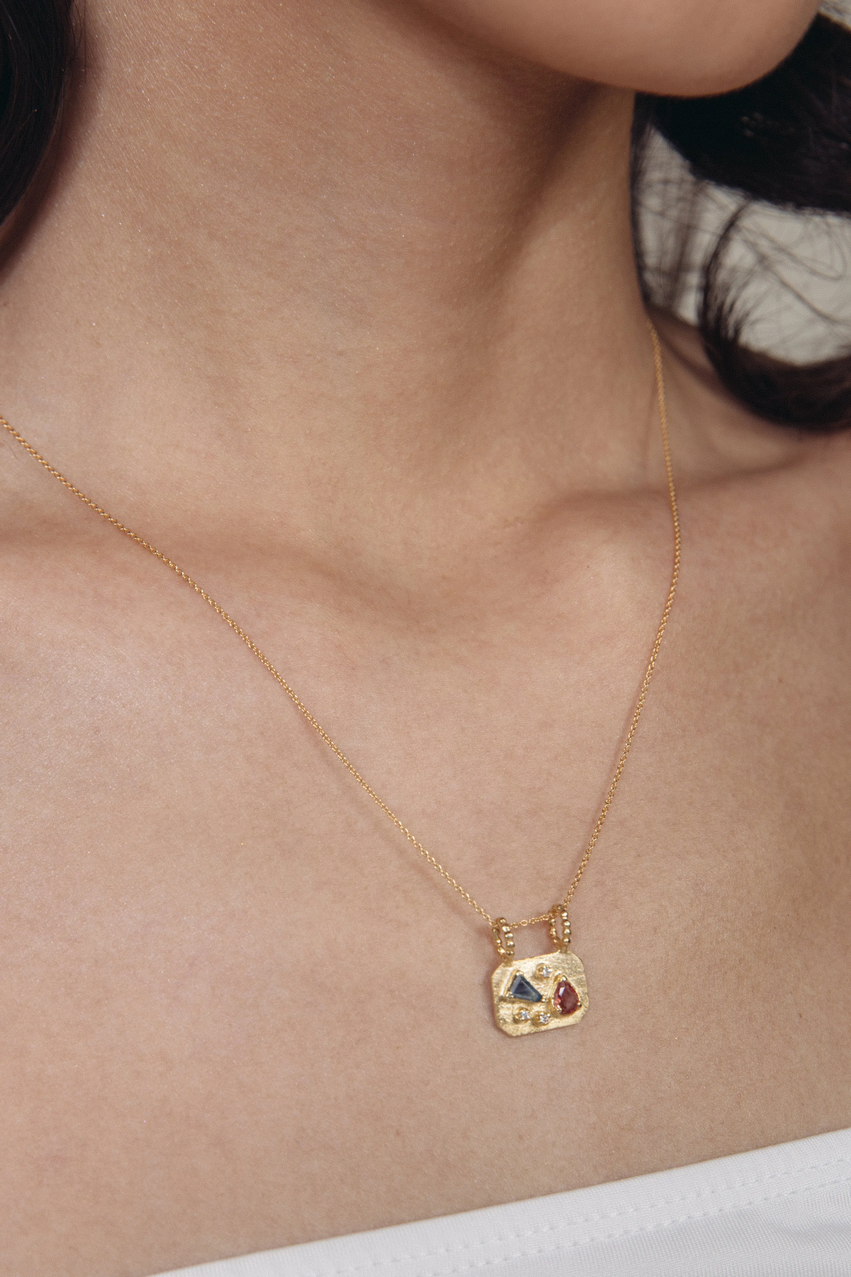 Medley Pendant No. 4 Necklace (Octagon), Solid Gold | ONE-OF-A-KIND