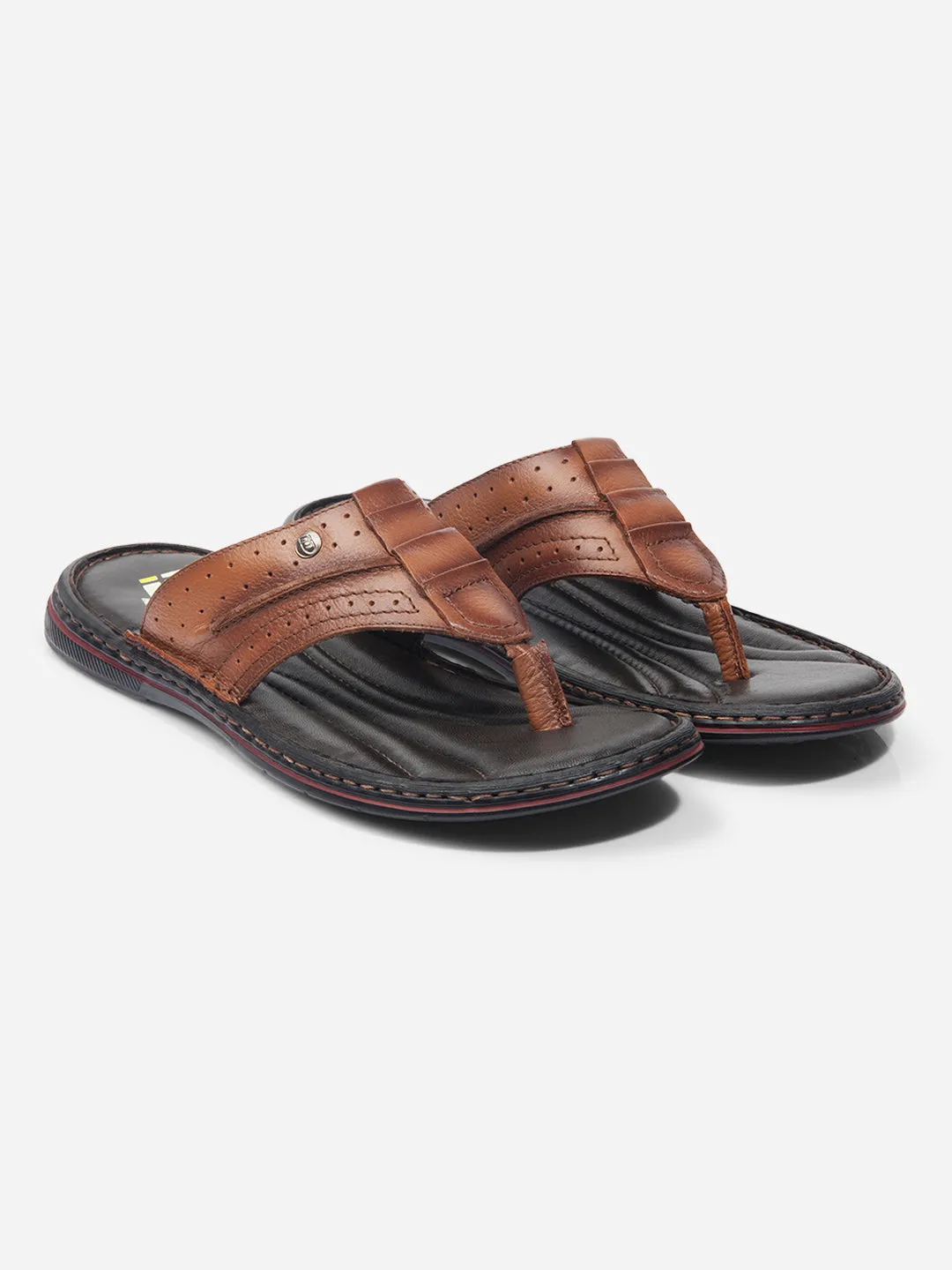 Men Tan Sandal / Slipper (ID4229)