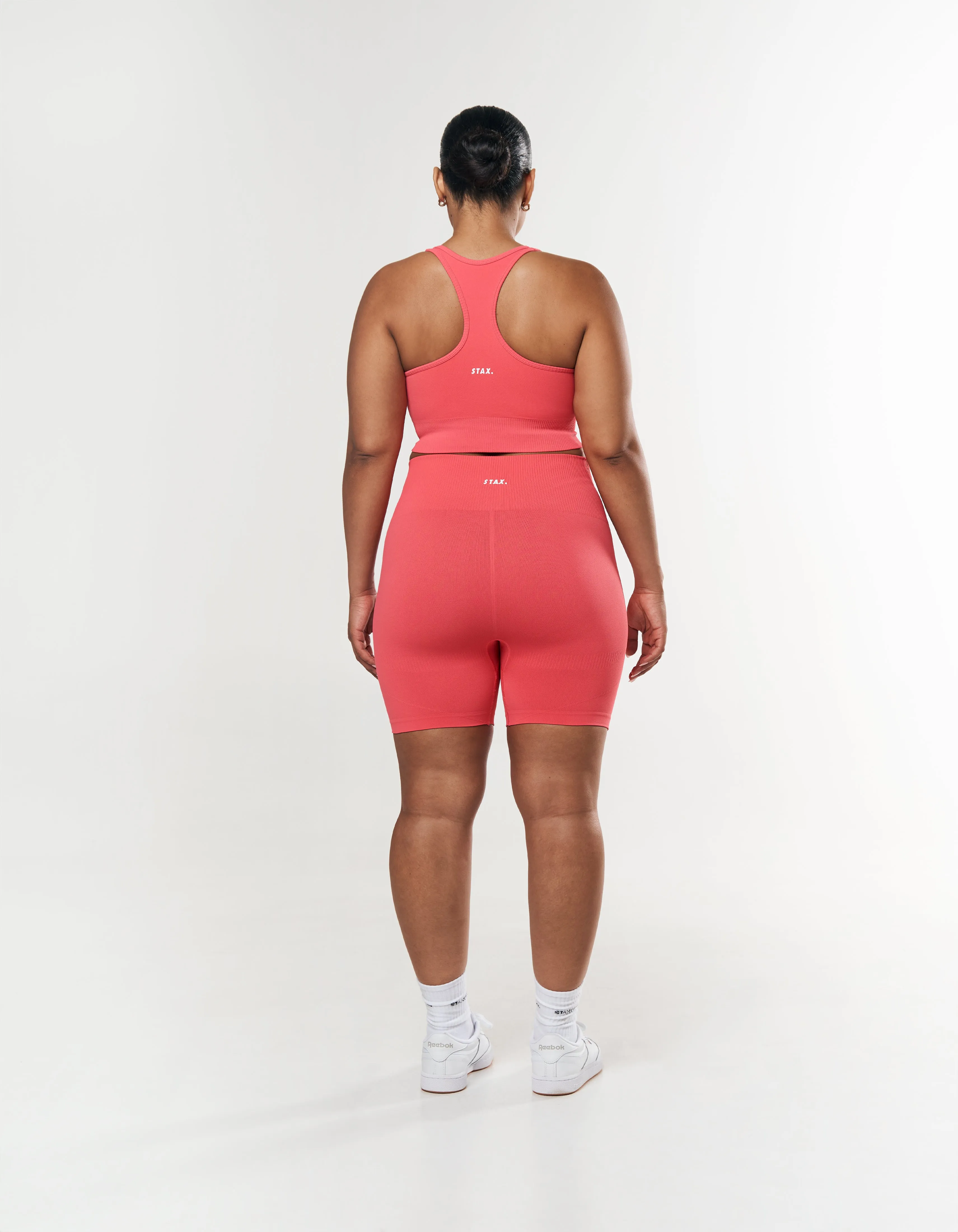 Premium Seamless Midi Bike Shorts - Pink