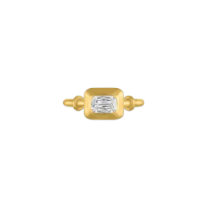 Small Diamond Cushion Capsa Ring