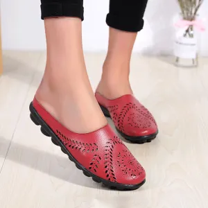 Sohiwoo  Women Casual Hollow Flats shoes