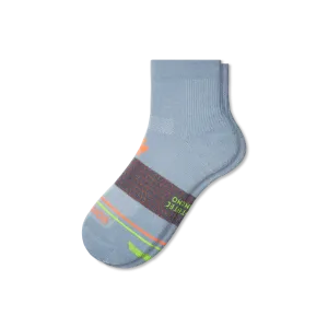 Women's Merino Wool Blend Athletic Quarter Socks