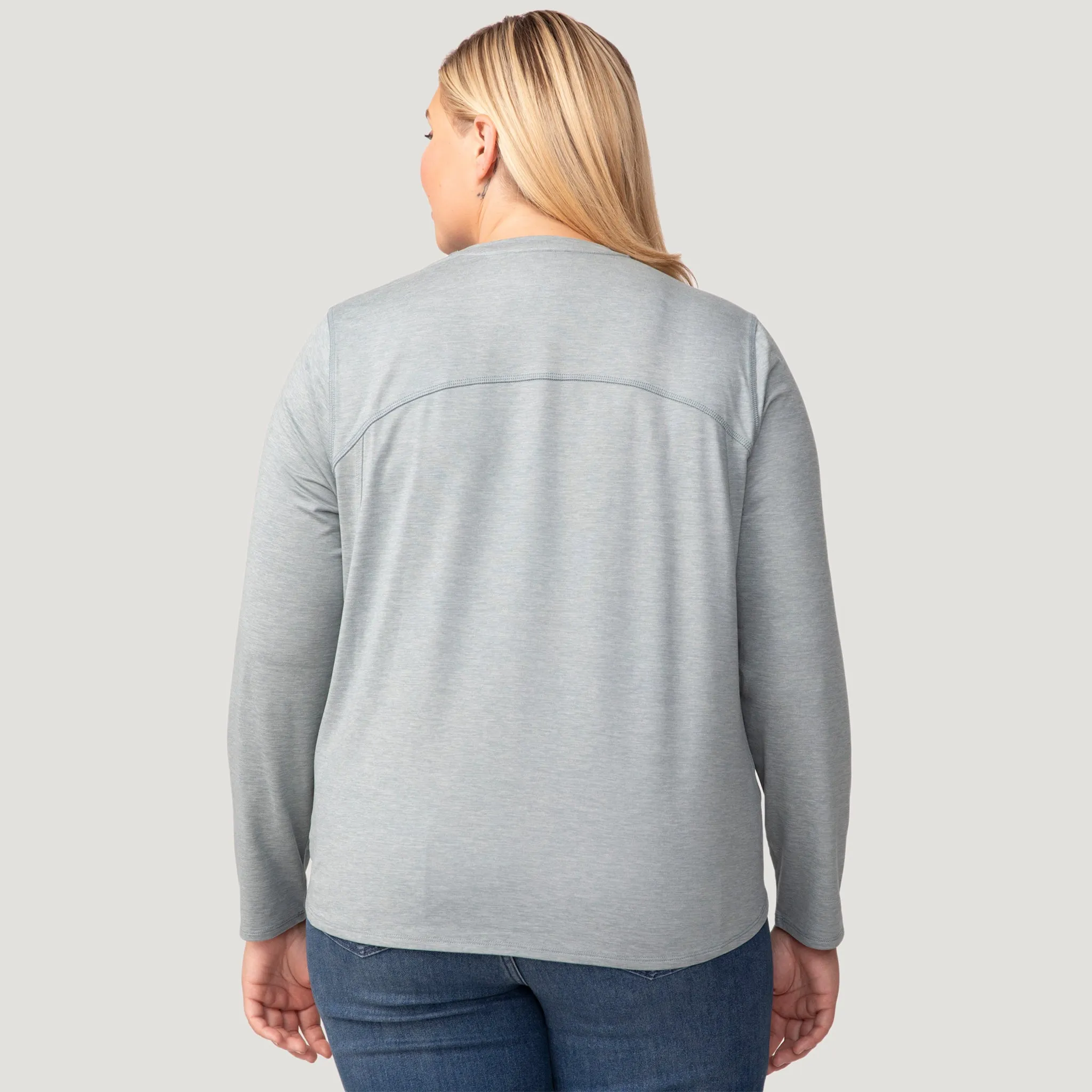 Women's Plus Size Cloud Knit All Day Crew Neck Top